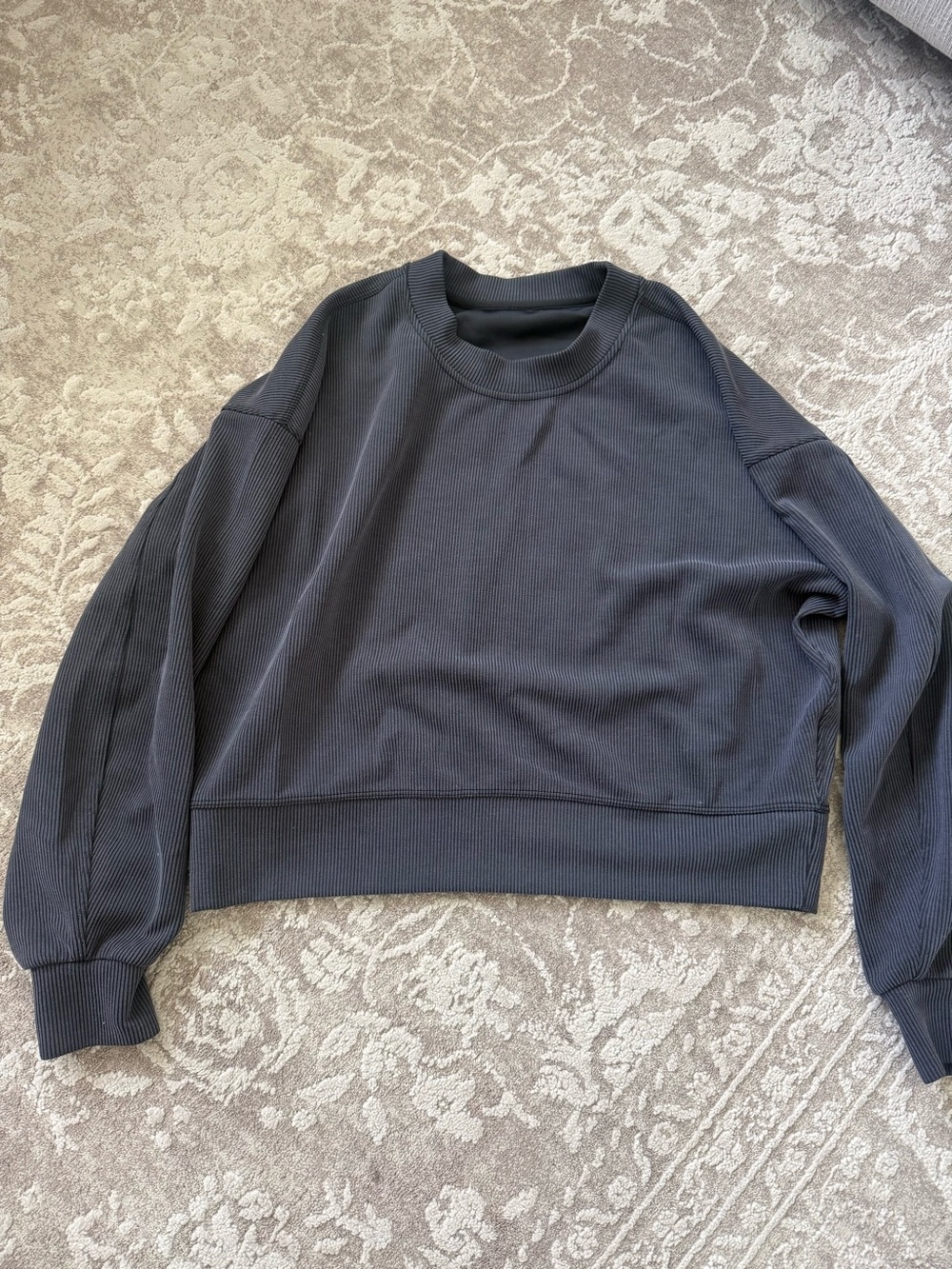 lululemon athletica Ribbed Crewneck Sweatshirt - Charcoal